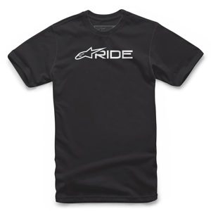 Alpinestars Ride 3.0 Tee Black/White Medium - Short sleeve tee in black/white, size medium