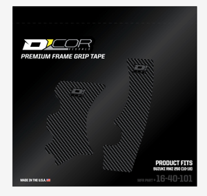 D'Cor Frame Grip Guard Decal Gray Fits 10-18 Suzuki RMZ250