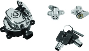 Bikers Choice Ign Switch Sddlbag Lock Kt Chr