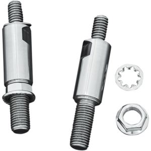 Kuryakyn Raised Mirror Adaptors Chrome Pair Fits Metric Models (No Yamaha)