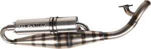 Fire Power Scooter Stainless Exhaust System For Yamaha YW50 Zuma 2002-2010 - Full exhaust system for Yamaha YW50 Zuma 2002-2010