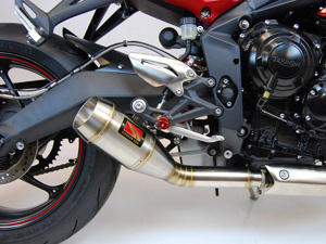 GP Slip On Exhaust W/ dB Killer - For 13-16 Triumph Street Triple, R, RX
