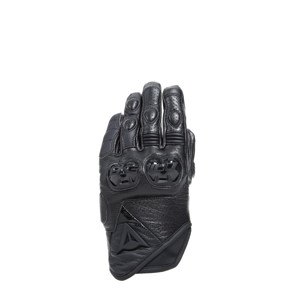 Dainese Blackshape Lady Leather Gloves Black/Black - Small - Women's leather gloves in black, size small
