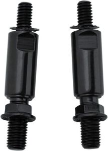 Kuryakyn Raised Mirror Mount Adapters Gloss Black (Pair)