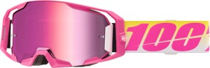 100 Percent Armatic Goggle Mirror Pink Lens Offroad - Mirror pink lens offroad motocross goggles