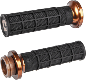 ODI Hart-Luck V-Twin Lock-On Grips Black/Bronze For Indian - Lock-on grips for Indian V-Twin motorcycles