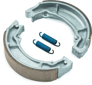 BikeMaster Brake Shoes Front/Rear - Organic brake shoes with springs