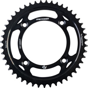 Fire Power Rear Steel Sprocket 47T Black For Suzuki RM80/RM85/RM85L - 47 tooth steel rear sprocket For Suzuki RM80/RM85/RM85L