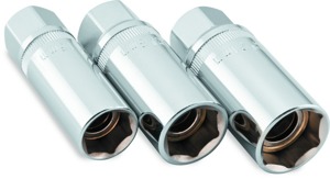 BikeMaster Magnetic Spark Plug Socket Set 16/18/22mm