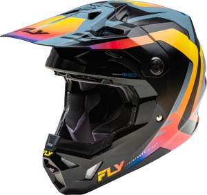 Fly Formula CP Krypton Helmet Grey/Black/Electric Fade 2X ECE/DOT