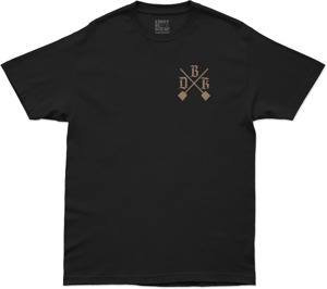 DBK Camo Shovels Tee Black 2X-Large Short Sleeve Shirt - 2X-Large black tee, short sleeve, 100% cotton