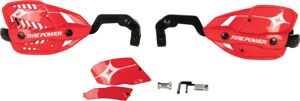 Fire Power 1 1/8 in Closed Handguard Red - Closed red handguard for 1 1/8 in handlebars