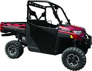 DragonFire Racing UTV Doors For 18-23 Polaris Ranger XP 1000 Black - Original doors for Polaris Ranger XP 1000 2018-2023