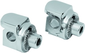 Kuryakyn Non-Pivot Splined Peg Adapter Chrome for Harley-Davidson