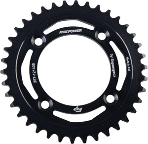 Fire Power Rear Steel Sprocket 38 Tooth Black - 38T steel rear sprocket in black finish