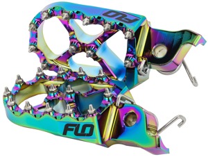 FLO Motorsports Pro Series Footpegs Jet Fuel For Honda CRF/Kawasaki KLX110