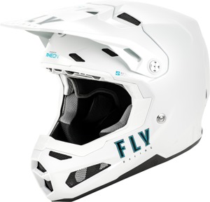 Fly Racing Formula S Carbon Helmet White Medium - Premium carbon helmet with smart safety tech