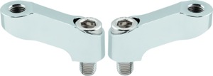 BikeMaster Yamaha Mirror Extension 10mm Pair Chrome - 10mm mirror extension pair, chrome, For Yamaha