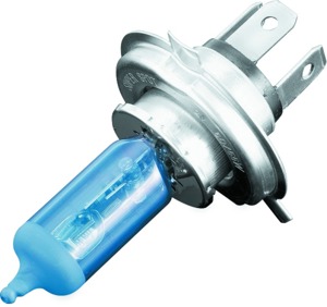 Kuryakyn Super White H4 60/55W Light Bulb 5000K Dual Circuit - Super White H4 60/55W bulb, 5000K, dual circuit
