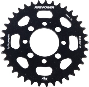 Fire Power Rear Sprocket Aluminum 37T Black For Kawasaki KLX110/KLX110L - Fits Kawasaki KLX110/KLX110L 2002-2020