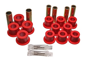 Red Front Leaf Spring Bushing Set Fits 1986-1997 Nissan 720/Hardbody 4WD