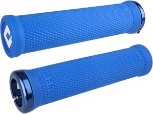 ODI Ruffian V2.1 Lock-On Grips Blue 135mm Pair - Lock-on grips, 135mm, Blue, universal fit