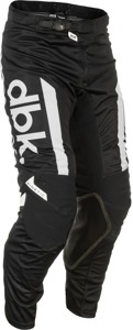 Fly Racing Kinetic Mesh DBK Pants Black/White Size 36 - Durable mesh riding pants with BOA fit system