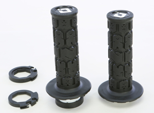 ODI V2 Rogue Lock-On Grips Black Pair - Slip-free lock-on grips, Black, Pair
