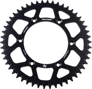Fire Power Rear Aluminum Sprocket 50T Black - 50 tooth black rear sprocket, aluminum
