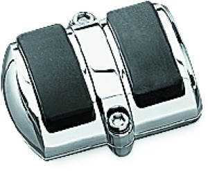 Kuryakyn Brake Pedal Cover 3in Wide Chrome - Chrome brake pedal cover, 3in wide