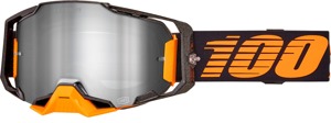 100 Percent Armega Hiper Goggle Acosta Mirror Silver Lens Offroad - Premium offroad goggle with mirror silver lens