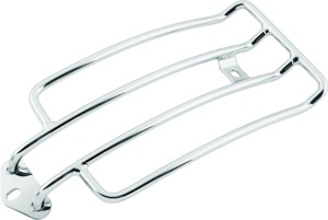 Bikers Choice Chrome Luggage Rack with Solo Seat For 06-12 Dyna - Chrome luggage rack for 06-12 Dyna with solo seat