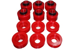 Red Body Mount Set Fits 08-16 Ford F-250/F-350/F-450/F-550 Super Duty
