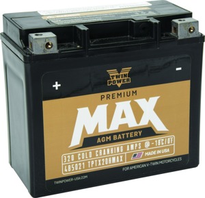 Twin Power GYZ-20H Premium MAX AGM Battery 320 CCA - AGM battery 320 CCA Replaces H-D 65991-82B