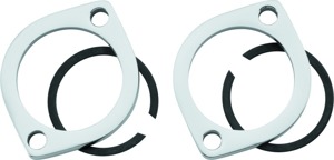 Bikers Choice Exhaust Flange Kit Chrome For 84-Up Big Twin 86-Up XL - Chrome exhaust flange kit For 84-Up Big Twin 86-Up XL