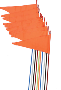Firestik 7ft Black Safety Flags with Spring Mount 10 Pack - 7ft black safety flags, spring mount, 10 pack