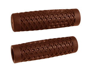 ODI Vans Grips Brown 1in Closed End Rubber Pair - Brown grips for 1in handlebars, pair