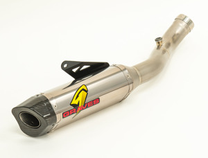 Graves Titanium 3/4 Slip On Exhaust Silver Fits 19-21 Aprilia RSV4 Factory