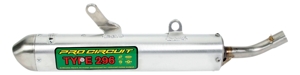 Type 296 Aluminum Slip On Exhaust Silencer w/ Spark Arrestor - For 03-19 YZ250/X