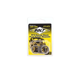 BOLT Engine Drain Plug Washer M18x24 Aluminum 5 Pack - Aluminum M18x24 drain plug washers, 5 pack