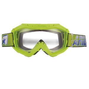 Ariete MX Goggles 07 Line AAA Lime Kids - Kids MX goggles, AAA Lime color