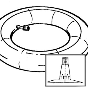 Carlisle Tire Tube 23x8.50/9.50/10.50-12 TR13 Valve - Butyl rubber tube for 23x8.50-12 to 10.50-12 tires