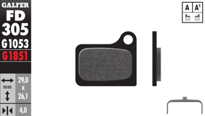 Galfer PRO Compound Bicycle Brake Pads Front or Rear BFD305G1554