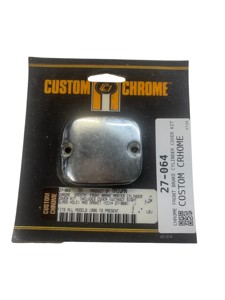 Chrome Front Brake Cylinder Cover Kit - Replacement front master cylinder covers for 96-Up Touring models.