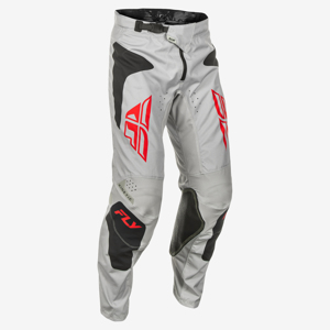 Fly Racing Kinetic Sym Pants Grey/Red/Black Men's 42 - Men's riding pants in Grey/Red/Black, size 42