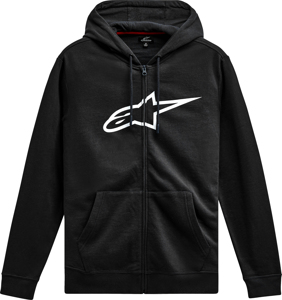 Alpinestars Ageless Zip Hoodie V3 Black/White Medium - Black/White hoodie, size Medium