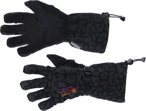 DSG Craze Glove Ghost Leopard Medium Women's Snow Gloves - Women's snow glove, Ghost Leopard, Medium size