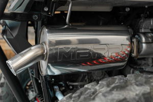 MBRP Slip-On Exhaust Muffler Polished Stainless For Kawasaki KRX1000/KRX4