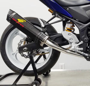 Graves Carbon Fiber 3/4 Slip On Exhaust Fits 15-24 Yamaha YZF R3