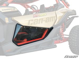 SuperATV Clear Lower Doors Polycarbonate Fits 17-20 Can-Am Maverick X3